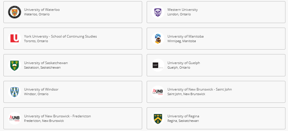 Canadian Universities Names